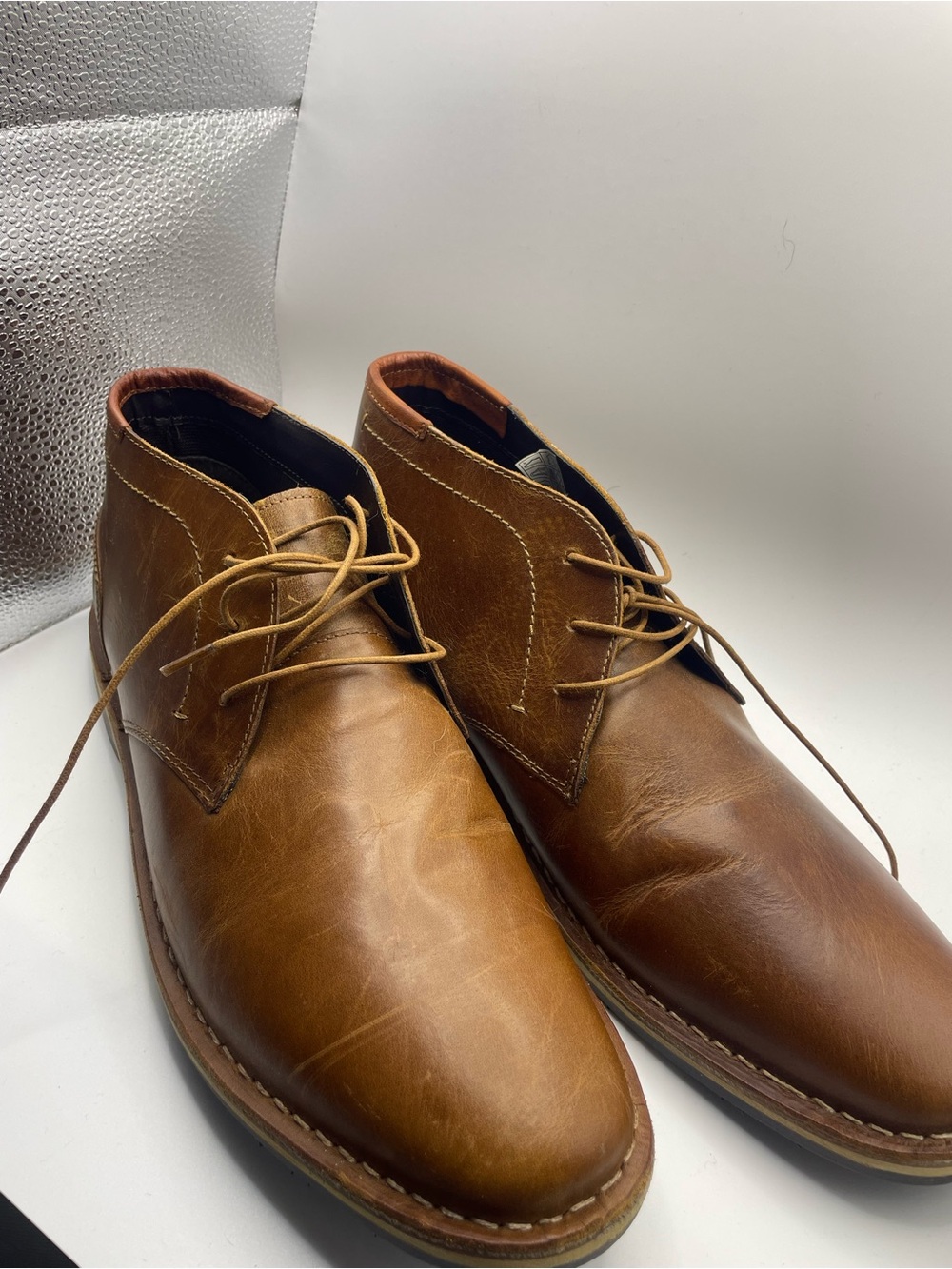 Steve Madden Brown Leather Chukka Boots